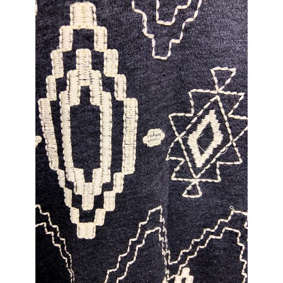 Lucky Bliss Gray Fully Embroidered Cardigan Sweater Size S - Picture 4 of 6